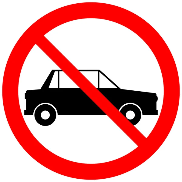 No parking sign icon — Stock Vector