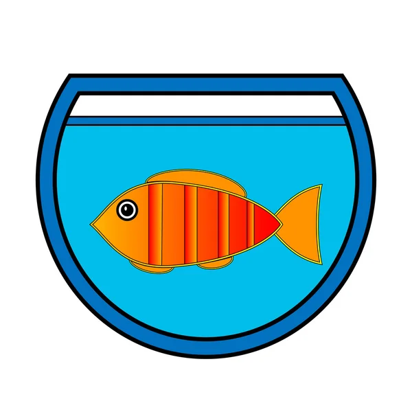 Icono del acuario — Vector de stock