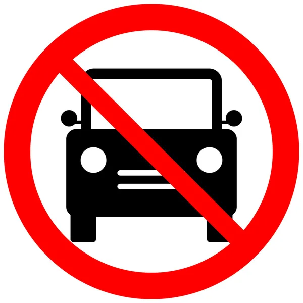 No parking sign icon — Stock Vector