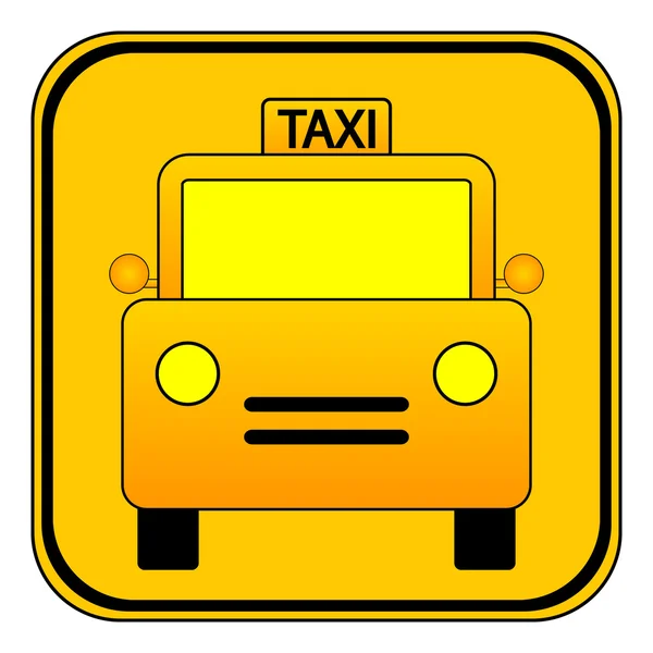 Taksi araba düğmesi — Stok Vektör