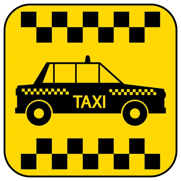 Taxi car button — Stock Vector