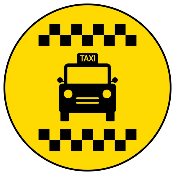 Taxi car button — Stock Vector