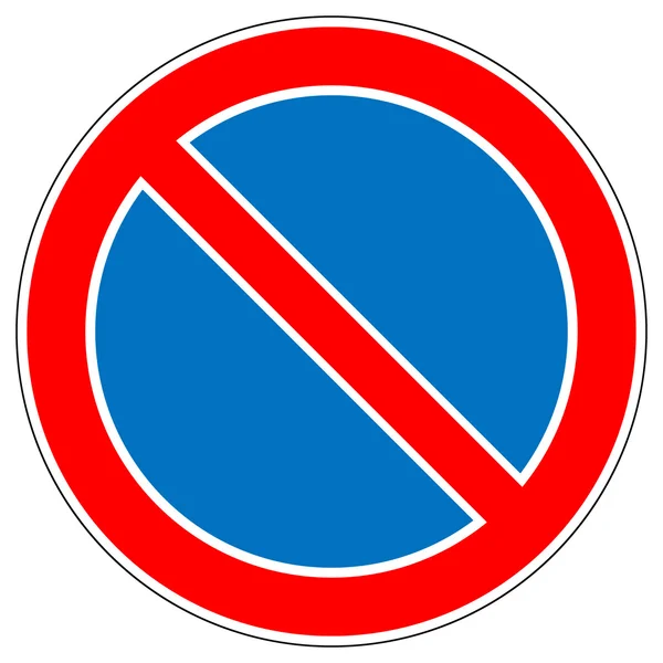 No parking vector sign — Stock Vector