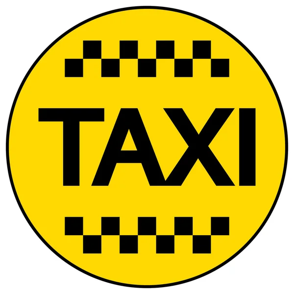 Taxi car button — Stock Vector