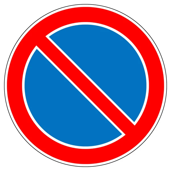 Aucun signe vectoriel de stationnement — Image vectorielle