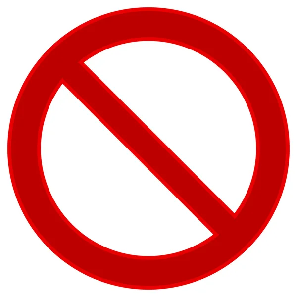 No sign — Stock Vector