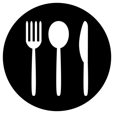 Çatal, kaşık ve bıçak düğmesi