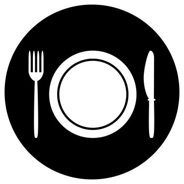 Çatal, plaka ve bıçak düğmesi