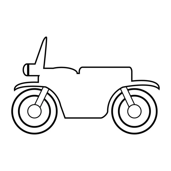 Мотоцикл значок — стоковий вектор