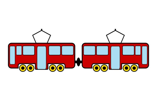 Spårvagn-ikonen — Stock vektor