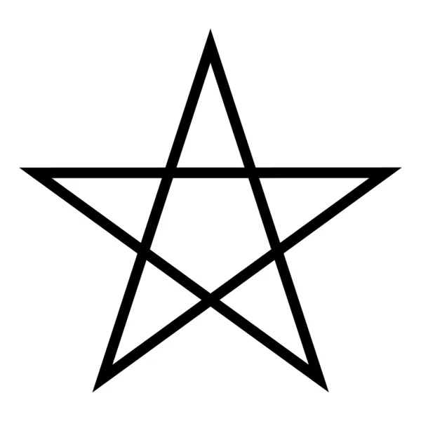 Pentagramm-Symbol — Stockvektor