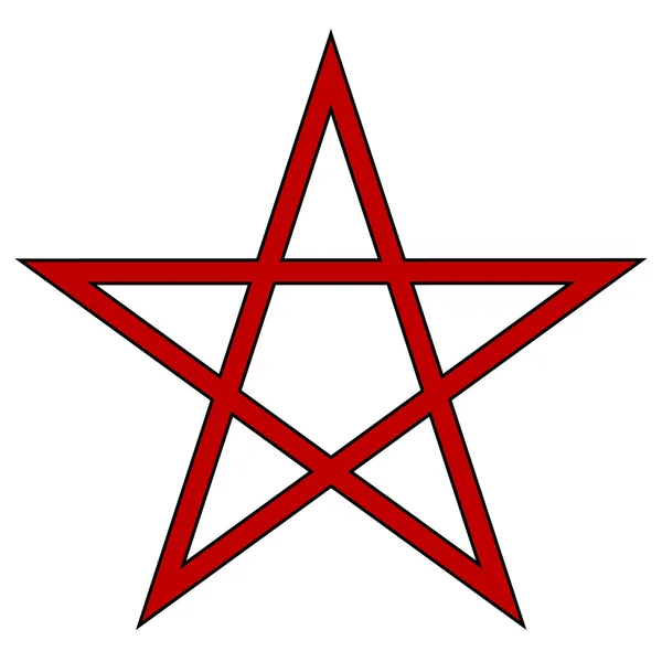 Pentagramm-Symbol — Stockvektor