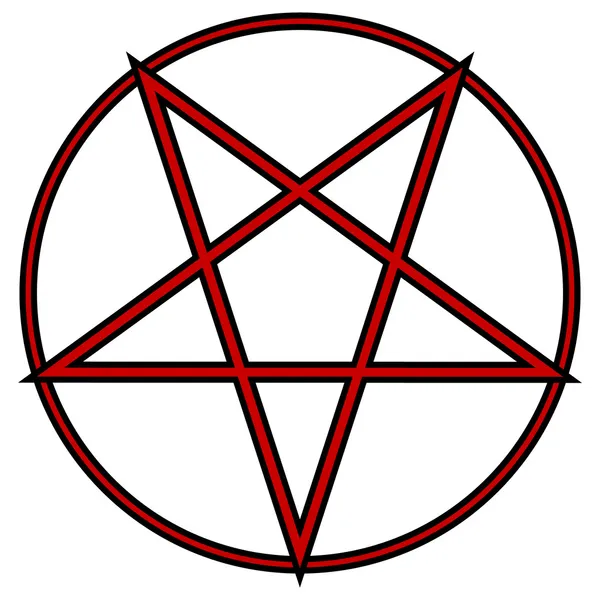 Pentagram pictogram — Stockvector