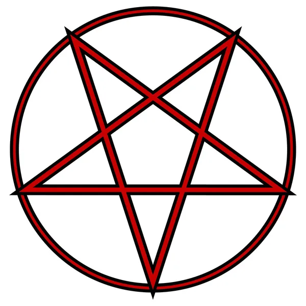 Pentagramm-Symbol — Stockvektor