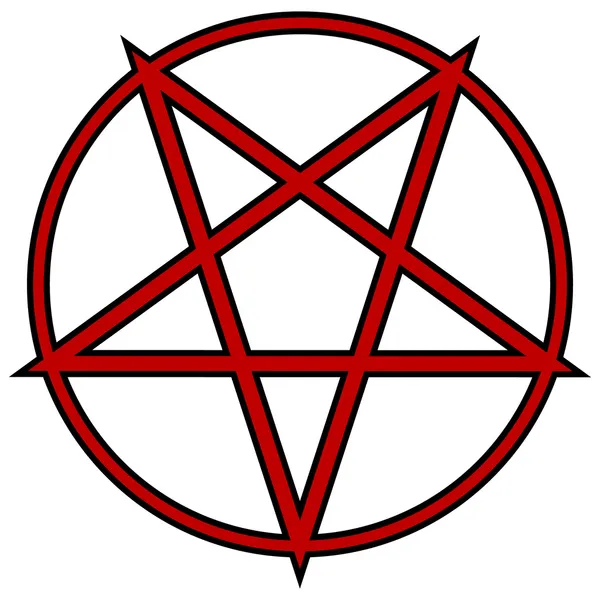 Pentagramm-Symbol — Stockvektor