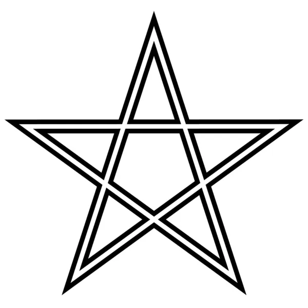 Icône Pentagramme — Image vectorielle