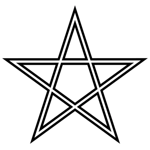 Pentagram ikonen — Stock vektor