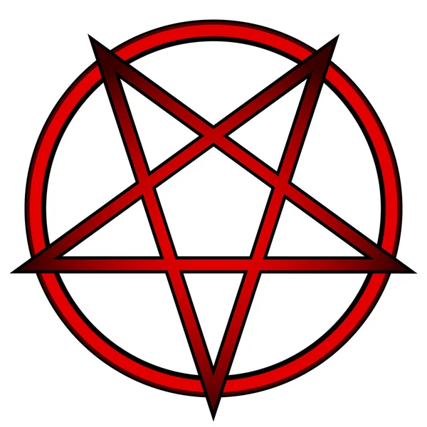Pentagram pictogram — Stockvector