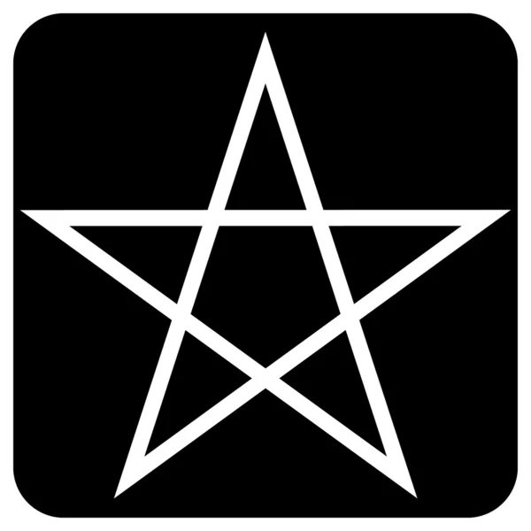 Pentagram ikonen — Stock vektor