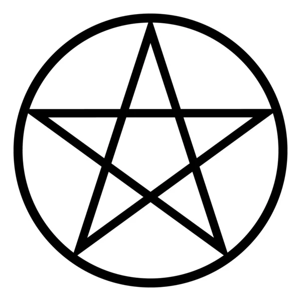 Ikona pentagram — Stockový vektor