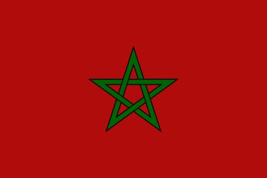 Flaf of Morocco clipart