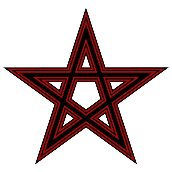 Ikona pentagram — Stockový vektor