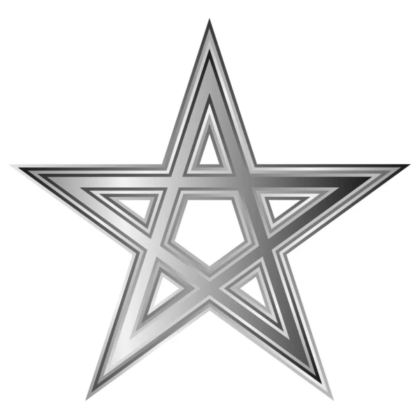 Pentagramm-Symbol — Stockvektor