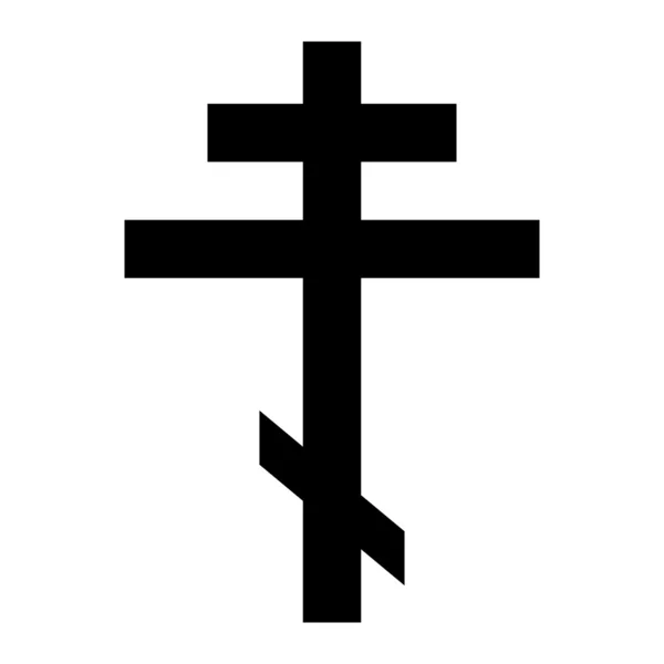 Náboženské pravoslavný kříž — Stockový vektor