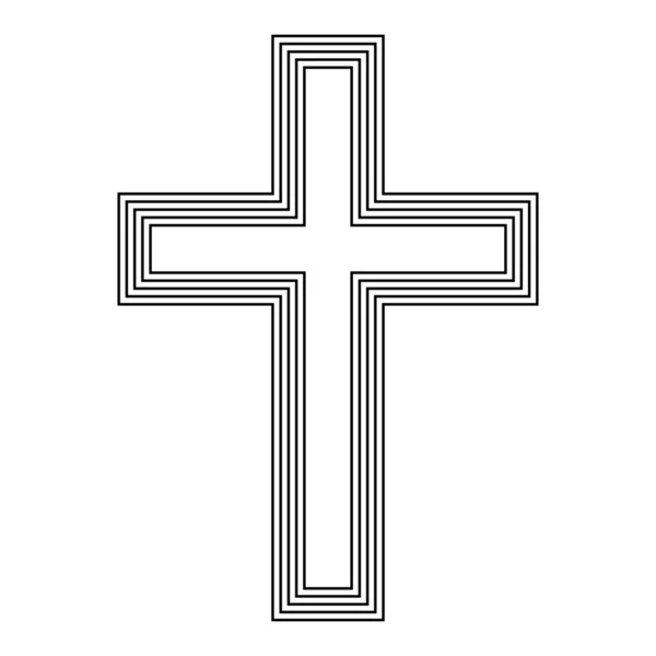 Náboženské kříž — Stockový vektor