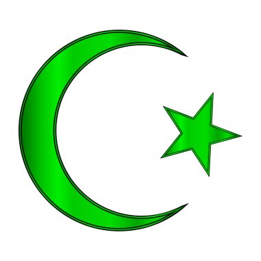 yeşil yıldız ve hilal simgesi