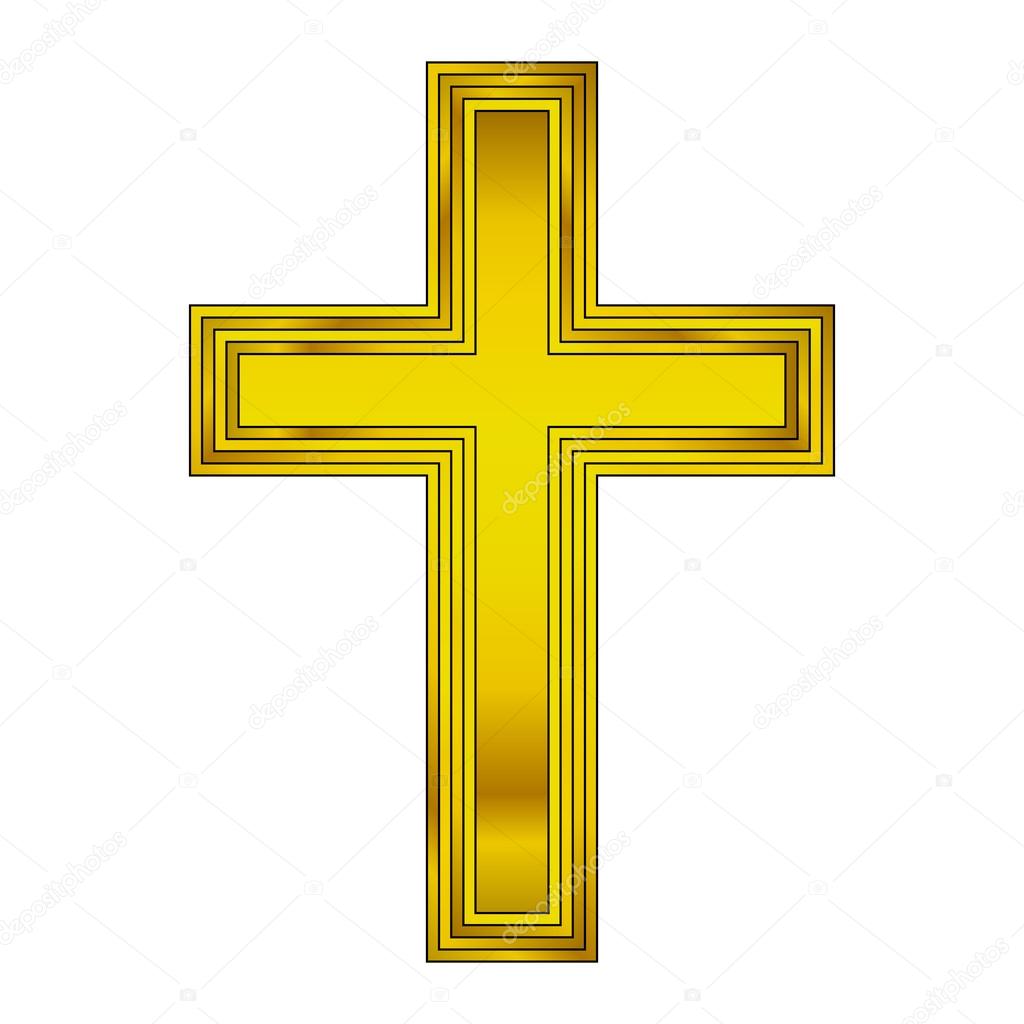 Religious gold cross