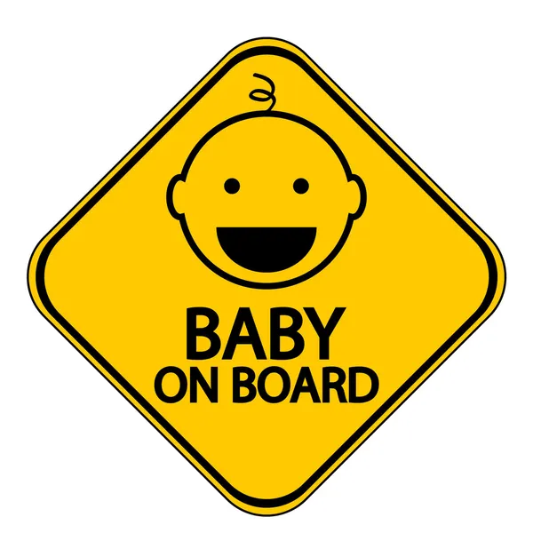 Baby on board sign — Stock Vector