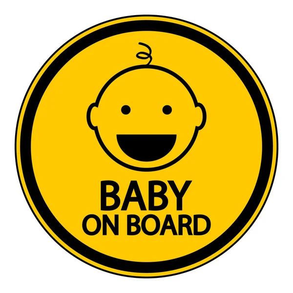 Baby on board sign — Stock Vector