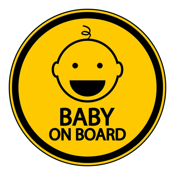 Baby on board sign