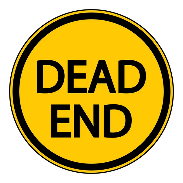 Dead End sign — Stock Vector