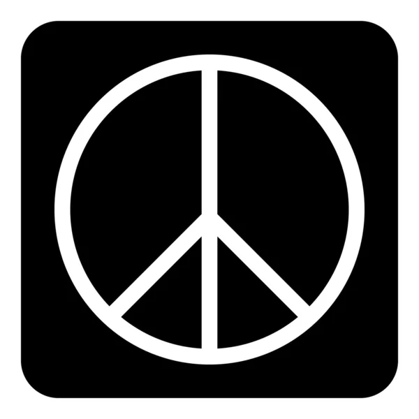 Peace symbol buttom — Stock Vector