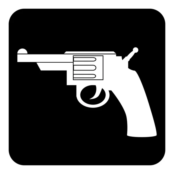 Revolver button — Stock Vector