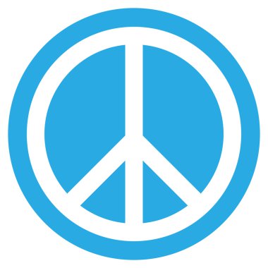 barış simgesi düğmesini