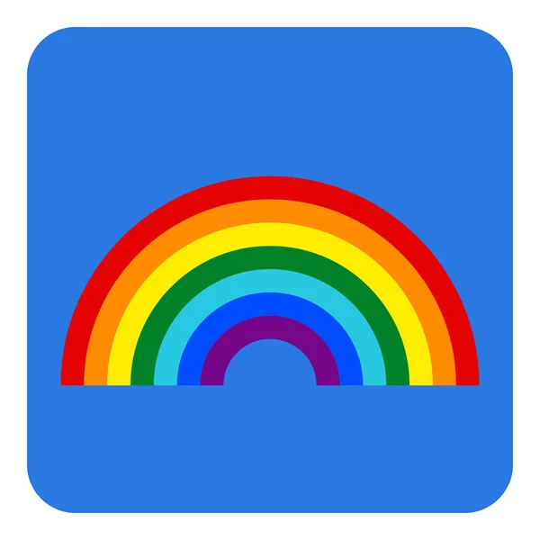 Rainbow button — Stock Vector