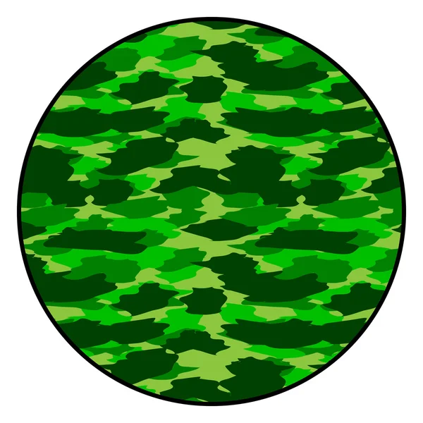 Camouflage button — Stock Vector