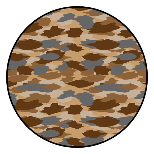 Camouflage button — Stock Vector