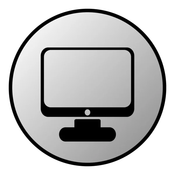 Knop computer — Stockvector