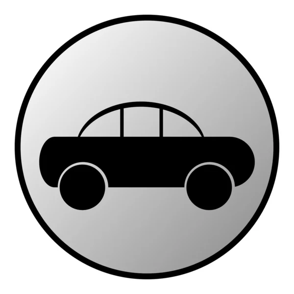 Botón coche — Vector de stock