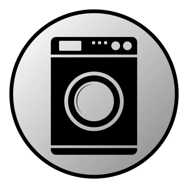 Wasmachine knop — Stockvector