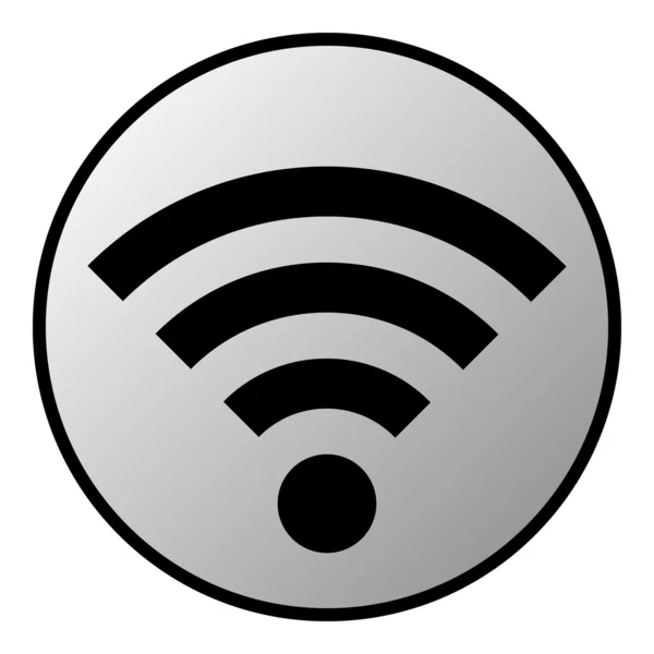 Buton Wi-Fi — Vector de stoc