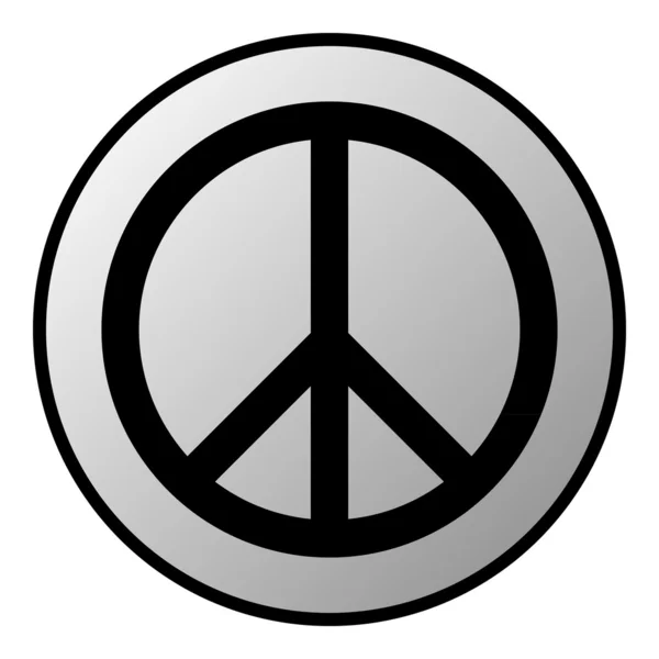 Vrede symbool buttom — Stockvector