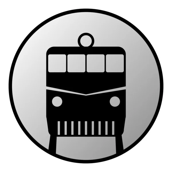 Locomotive button — Stock Vector
