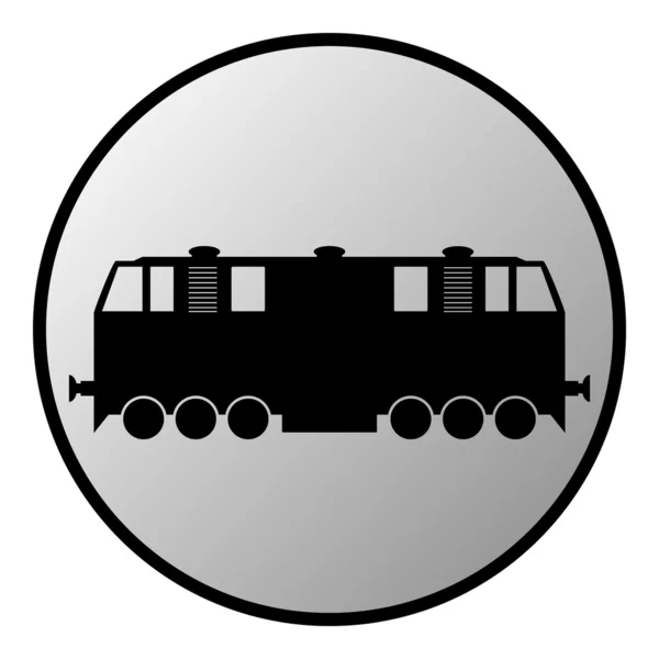 Кнопка локомотива — стоковый вектор