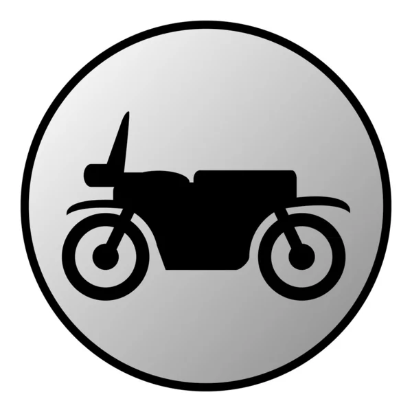 Motorcycle button — Stock Vector