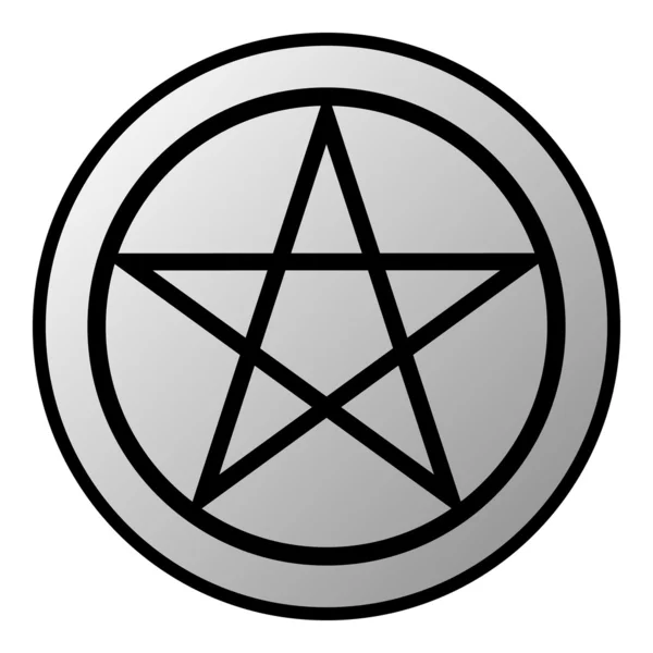 Pentagramm-Taste — Stockvektor